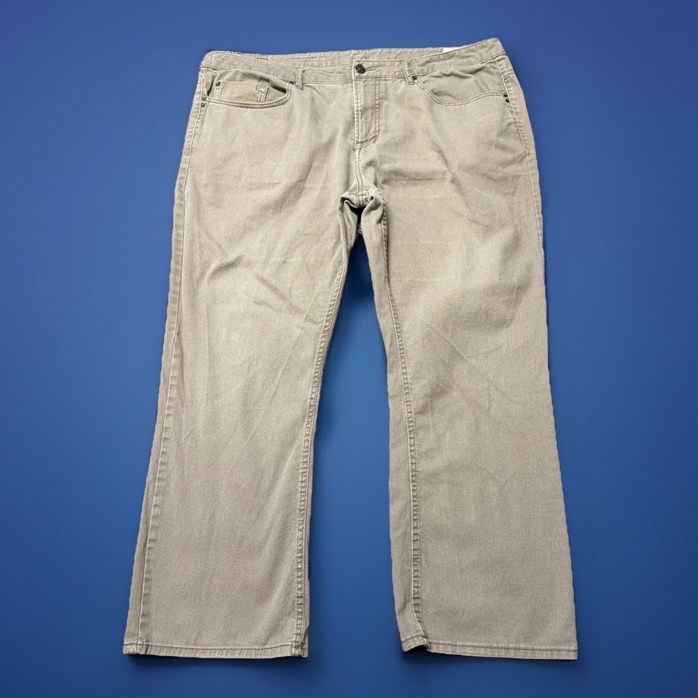 Buffalo David Bitton Jeans Mens 42x28 Brown Sam-X Slim Straight Stretch Pants